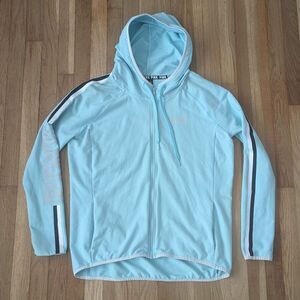 Victoria's secret Pink ultimate zip up hoodie sweatshirt baby blue